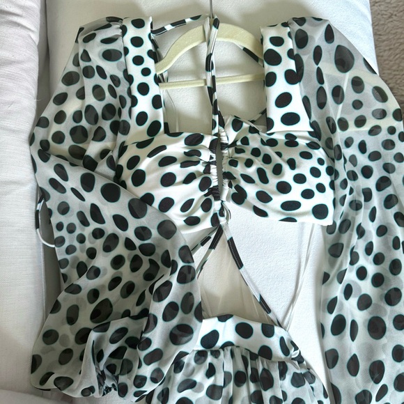 Patbo Bossa polka dot cut out maxi dress - Picture 7 of 11